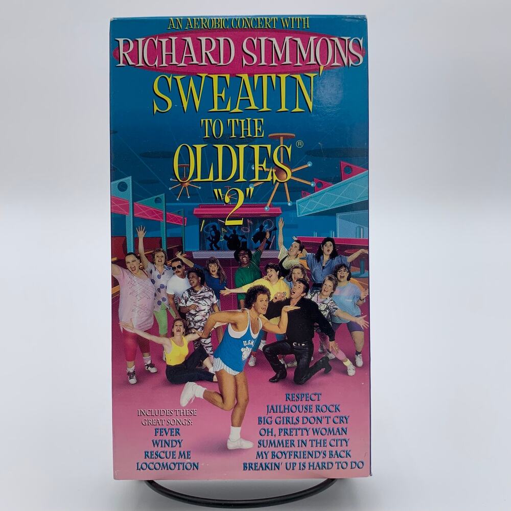 Richard Simmons Sweatin' to the Oldies‎ 2 (VHS, 1993) Aerobics Workout Exercise